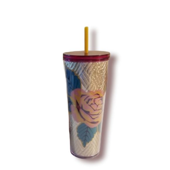 Starbucks Other - New Starbucks Gold Quilted Rose Tumbler